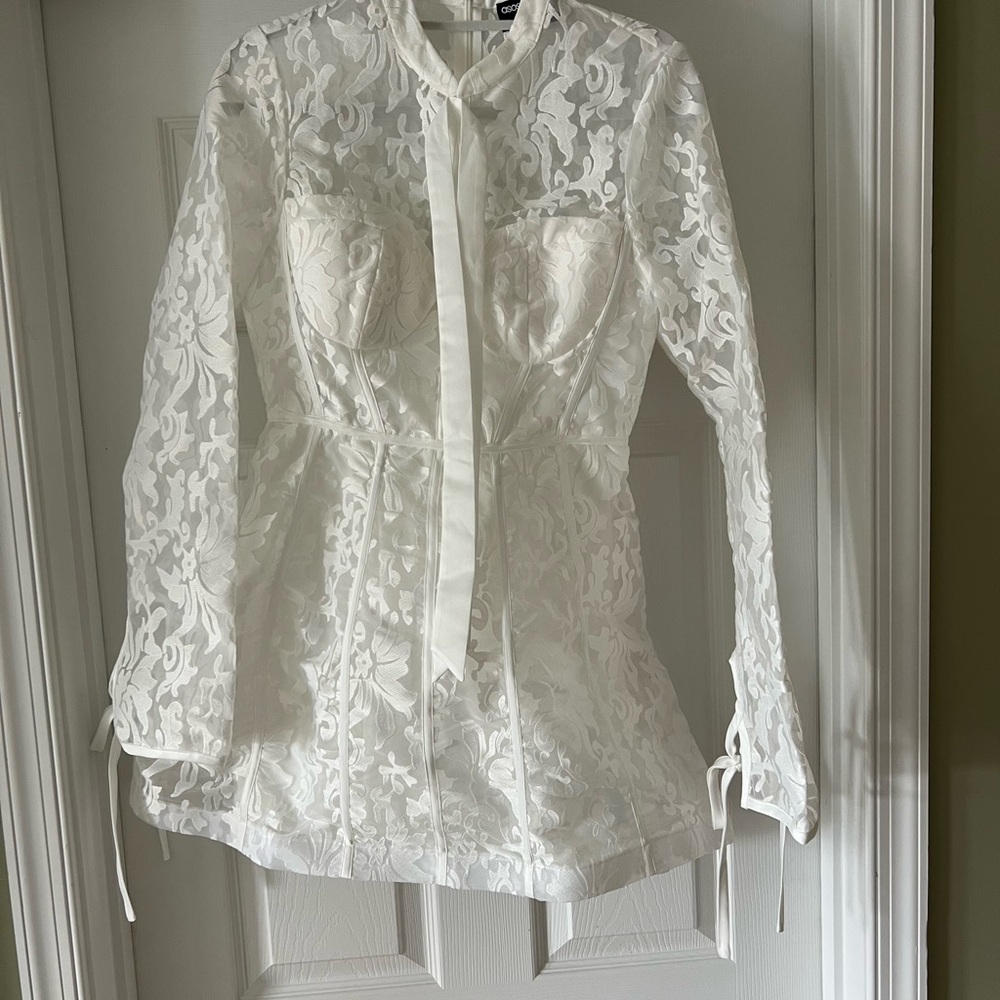 ASOS White Lace Mini Dress